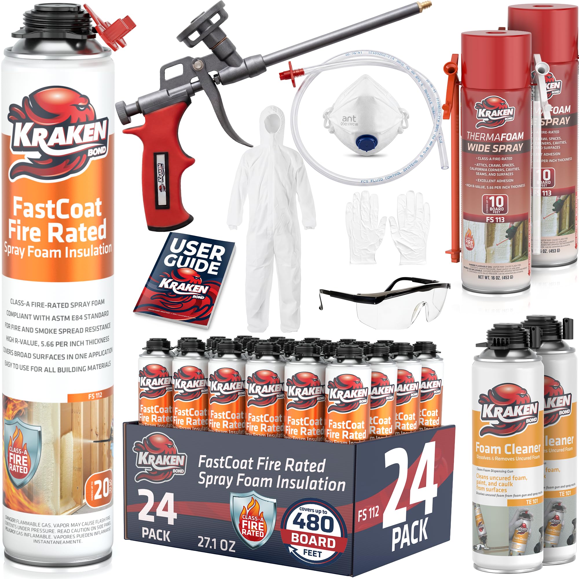 Kraken Bond Fastcoat Spray Foam Kit