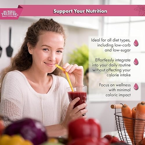 Miniatura 5 de Buried Treasure Complejo mineral fúlvico, 32 onzas, sabor a frambuesa natural con más de 70 minerales derivados de plantas, reemplazo de