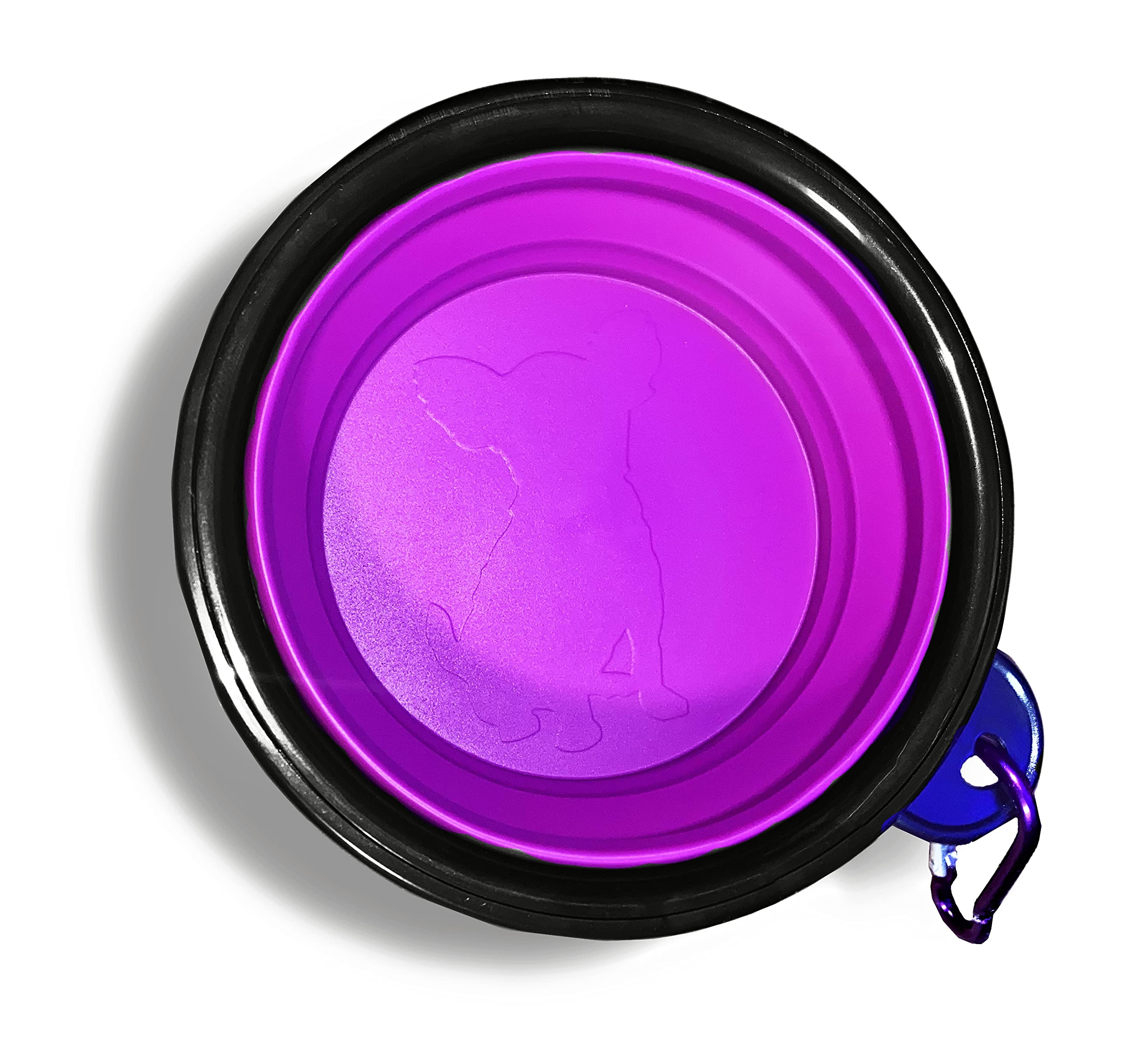 Foldable Travel Dog Bowls (4 Pack) (Pink/Purple)