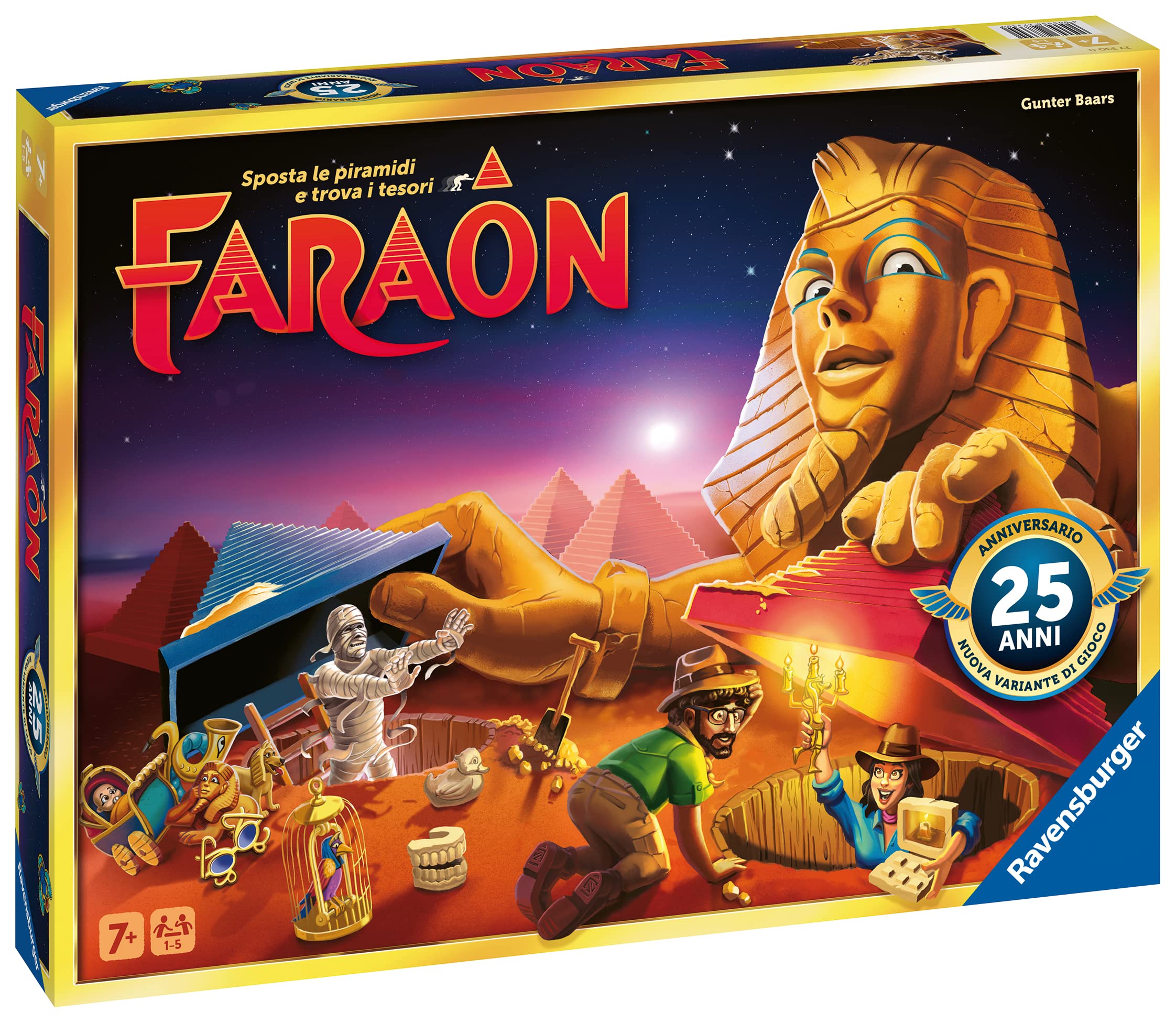 Ravensburger Faraon 25th Anniversary Board Game 1 to 5 Players Ideas 7+ Years, Multi-coloured - Image 2