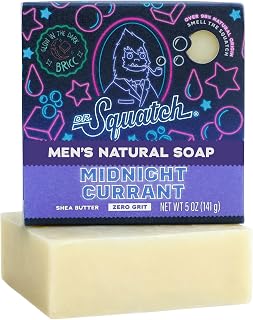 Dr. Squatch Natural Men's Bar Soap, Glow in the Dark Soap (5oz)