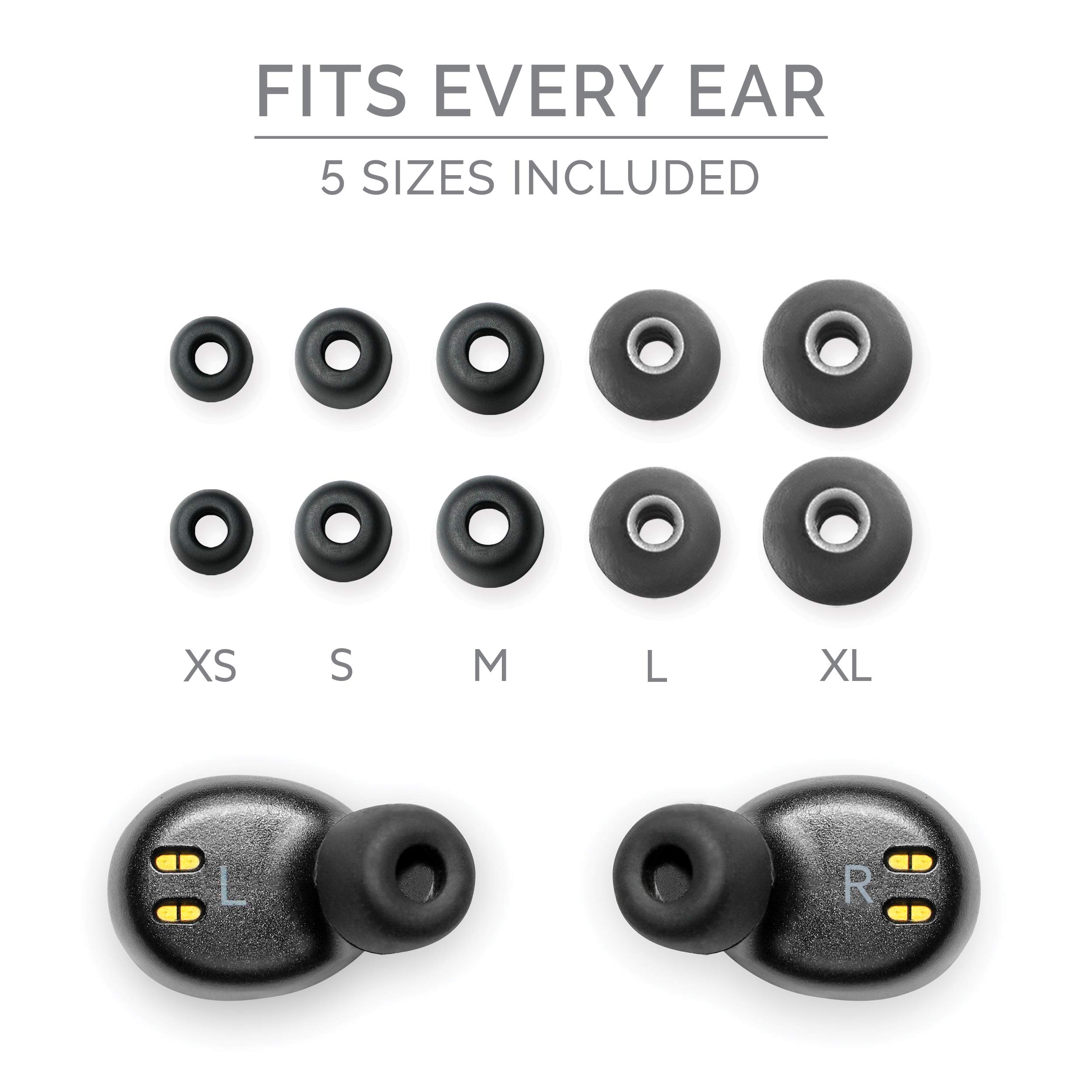 Back Bay Audio Duet 50 True Wireless Earbuds Bluetooth 5.0-40 Hour Long Battery Life with Charging Case. Sweatproof Truly Wireless Headphones for Running, TWS Microphone for Phone Calls view 8