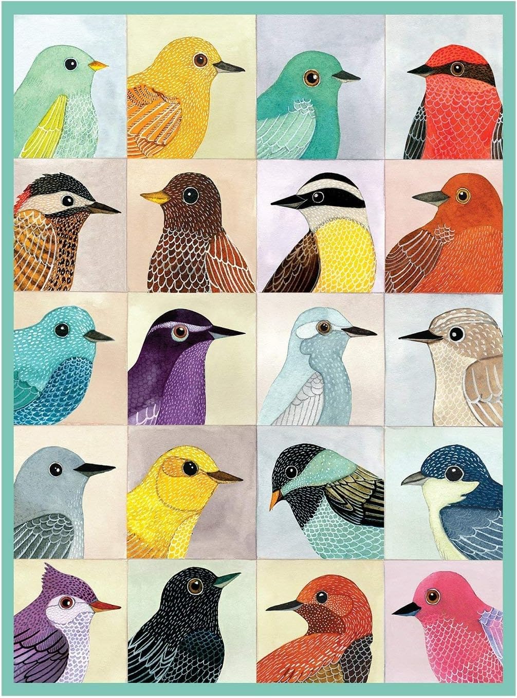 Amazon.com: Galison, Puzzle Avian Friends 1000 Piece | Illustrated