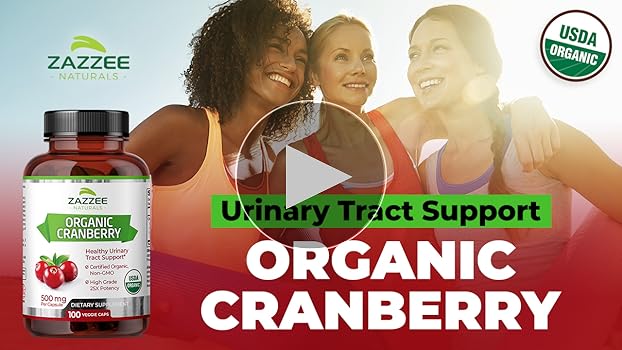 Amazon.com: Zazzee USDA Organic Cranberry 25:1 Extract, 500