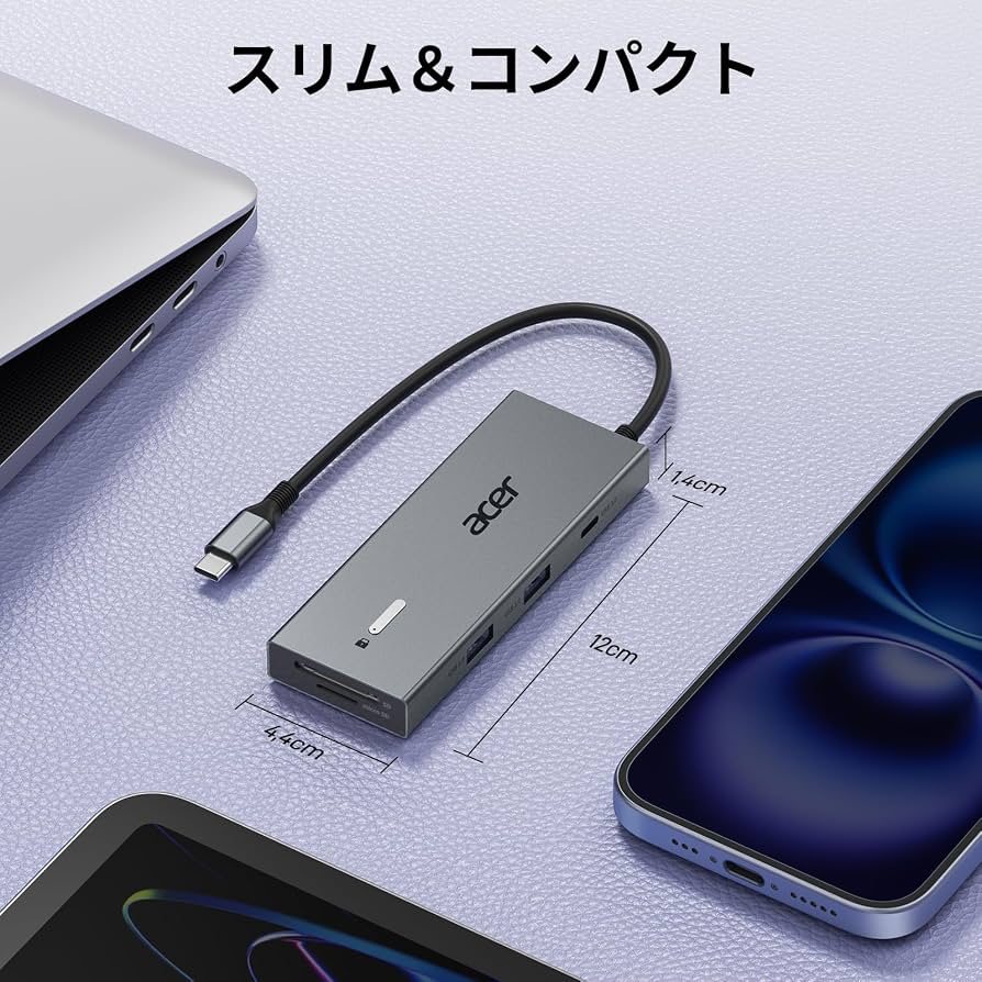 Amazon.co.jp: Acer USB C ドッキングステーション HDMI 2つ [9-in-1