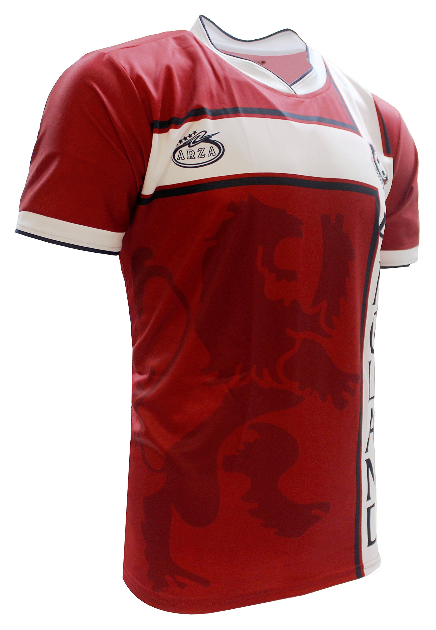 ARZA England Jersey Design Home and Away (XXXXX-Large, Burgundy)