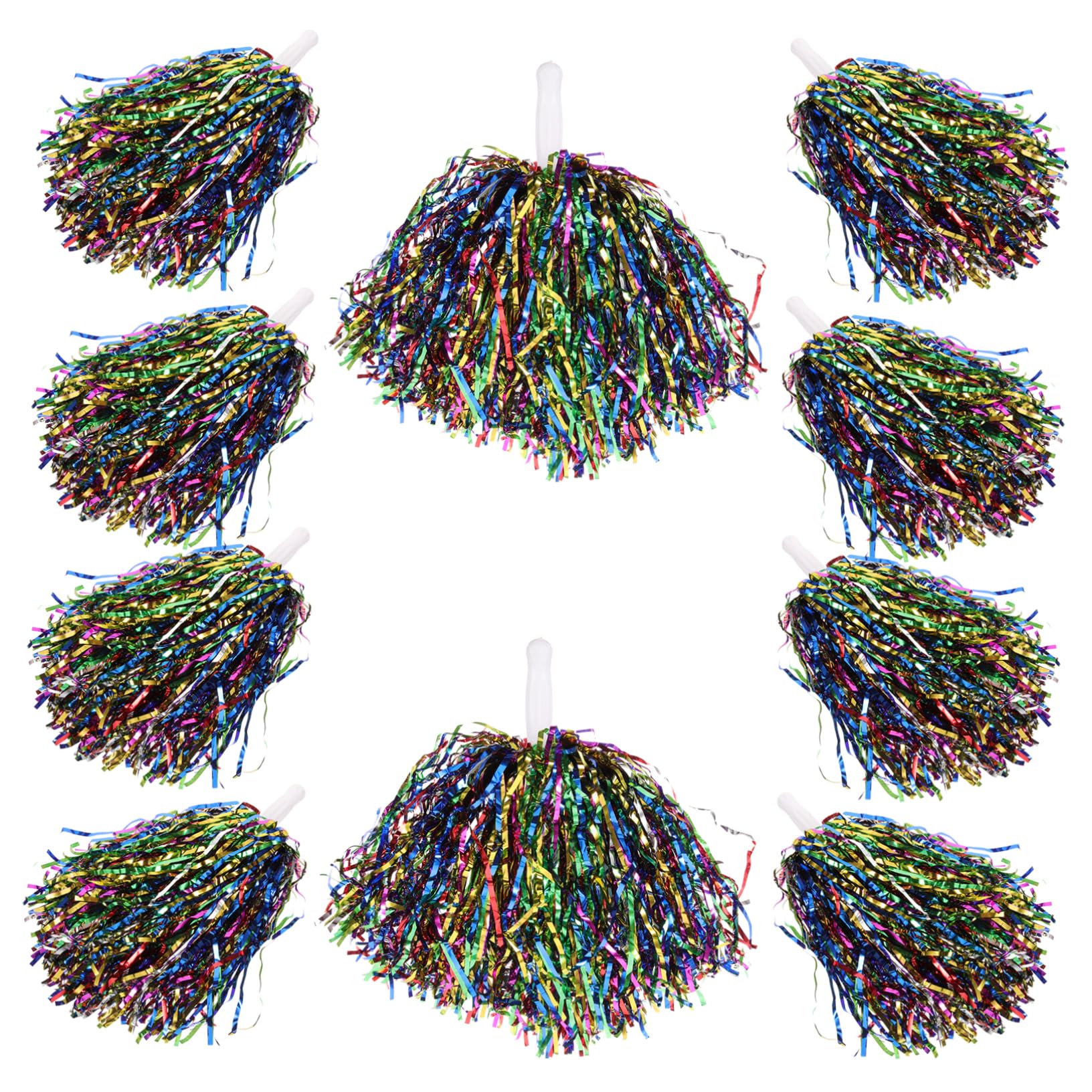 GAROZATION Cheerleading Hand Flowers Pom Poms Cheerleading Cheer Pompom Props Sports Meeting Props Cheerleader Balls