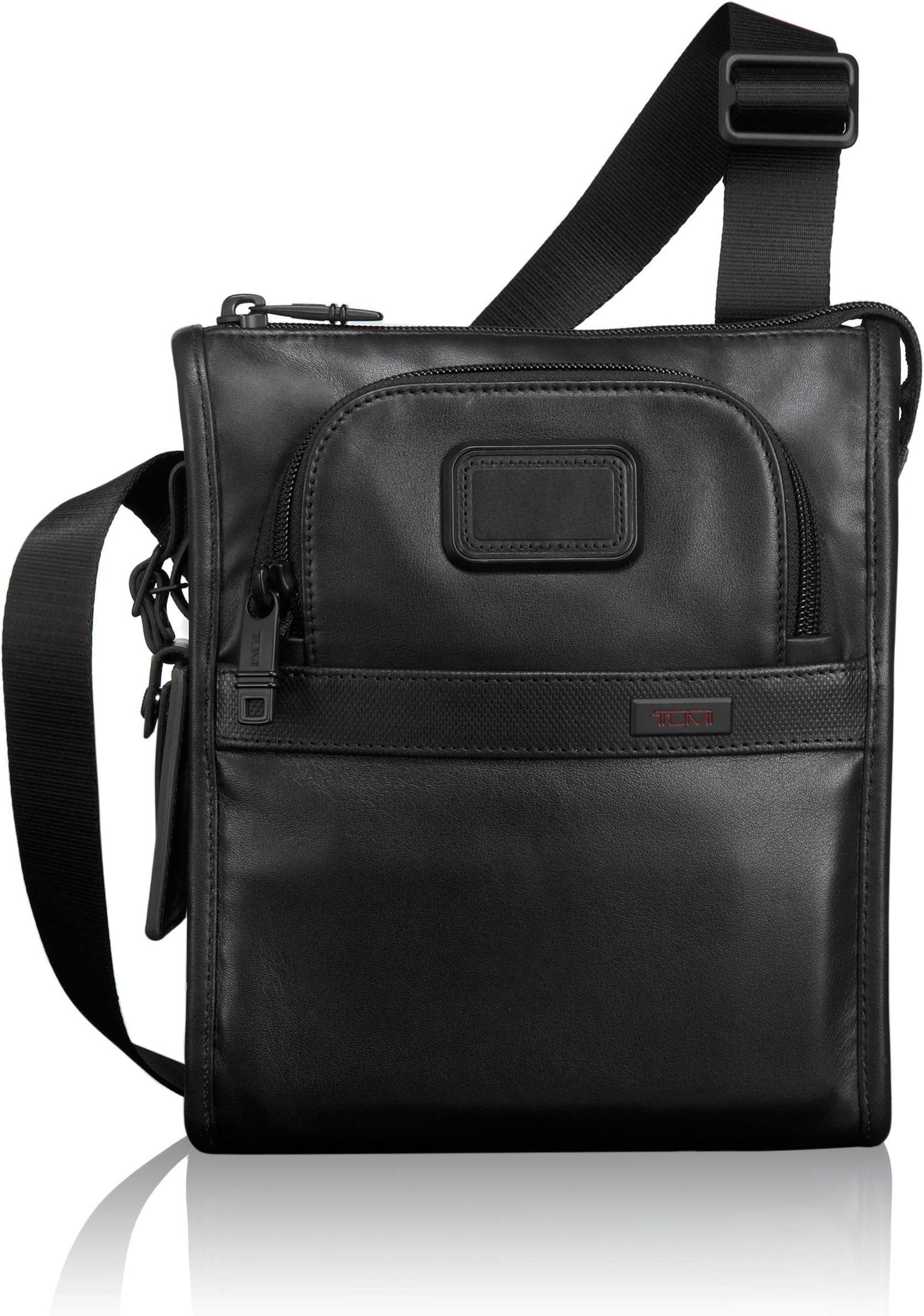 Tumi Alpha 2 Leather Pocket Bag Small, Black - 092110