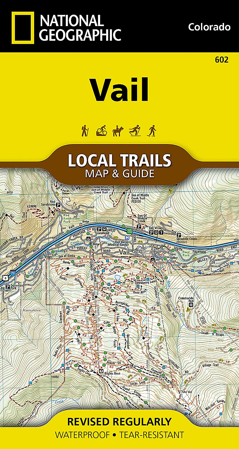 Vail - Local Trails: 602 (National Geographic Trails Illustrated Map)
