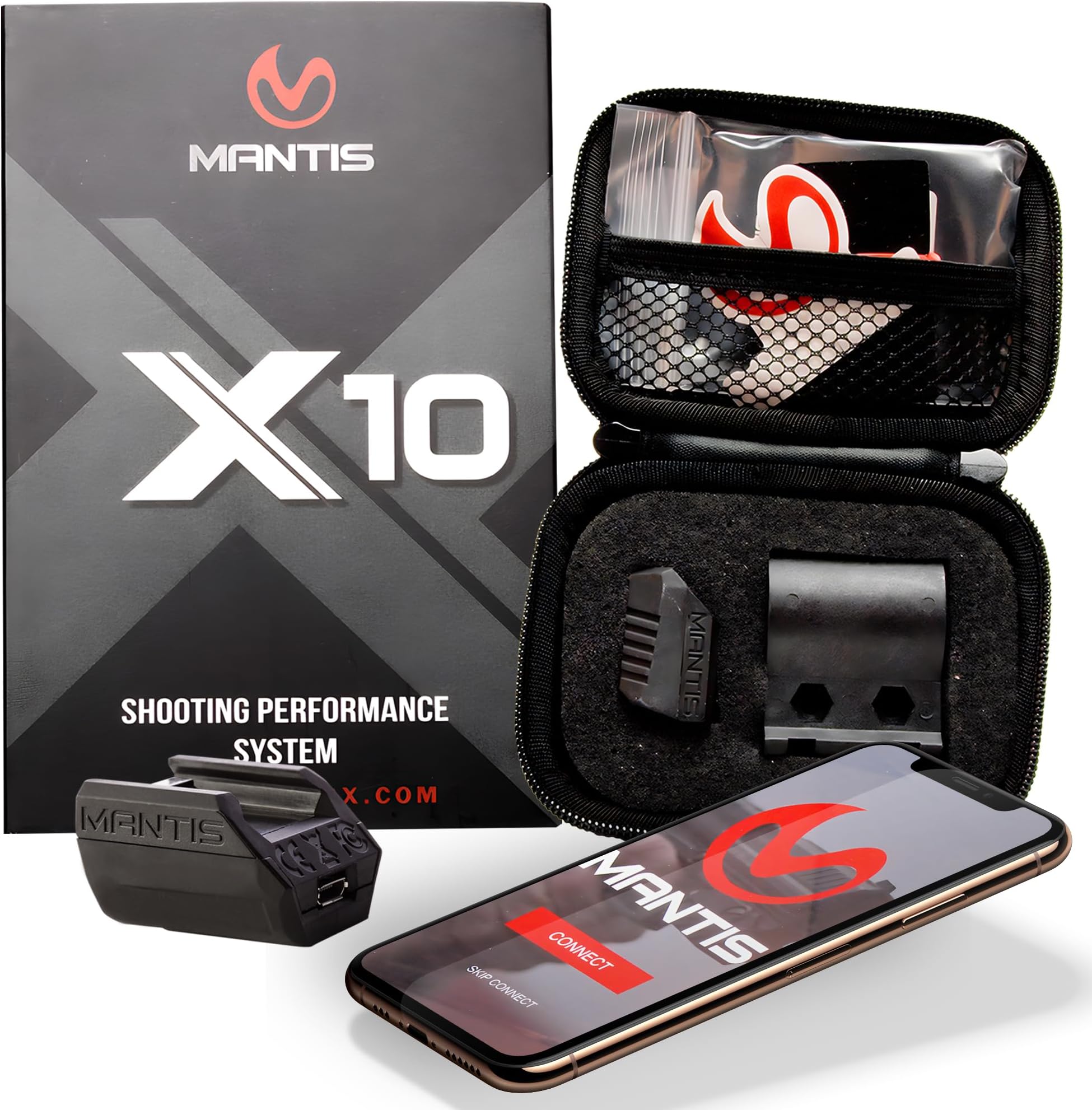 X10 Elite Shooting Performance System |Dry Fire Training System | Works with 9mm & Any Other Firearm | Score & Analyze Every Shot with Free App | Shooting Practice at Home