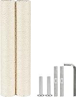 Vista 14 de Poste rascador de árbol para gatos de 2.9 in de diámetro, piezas de poste de sisal de repuesto para torre de gato (M10, 13.78 pulgadas/13.8 in)