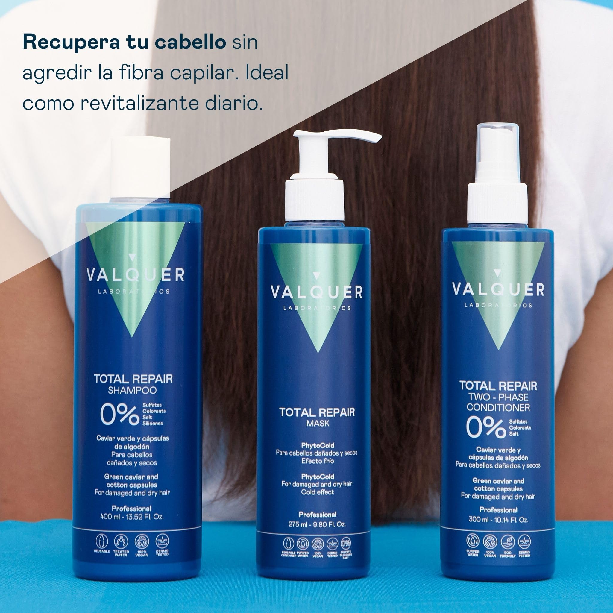 Valquer Pack Total Repair | Champú, Mascarilla y Acondicionador
