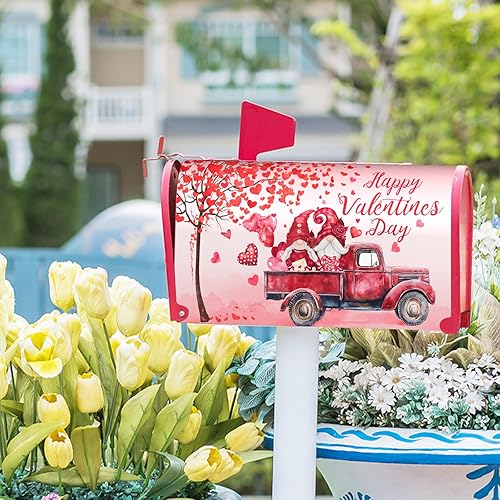 Miniatura 197 de Winter Cardinal Birds - Funda magnética para buzón, tamaño estándar de 25.5 x 21 pulgadas, diseño de pájaros rojos navideños para buzón