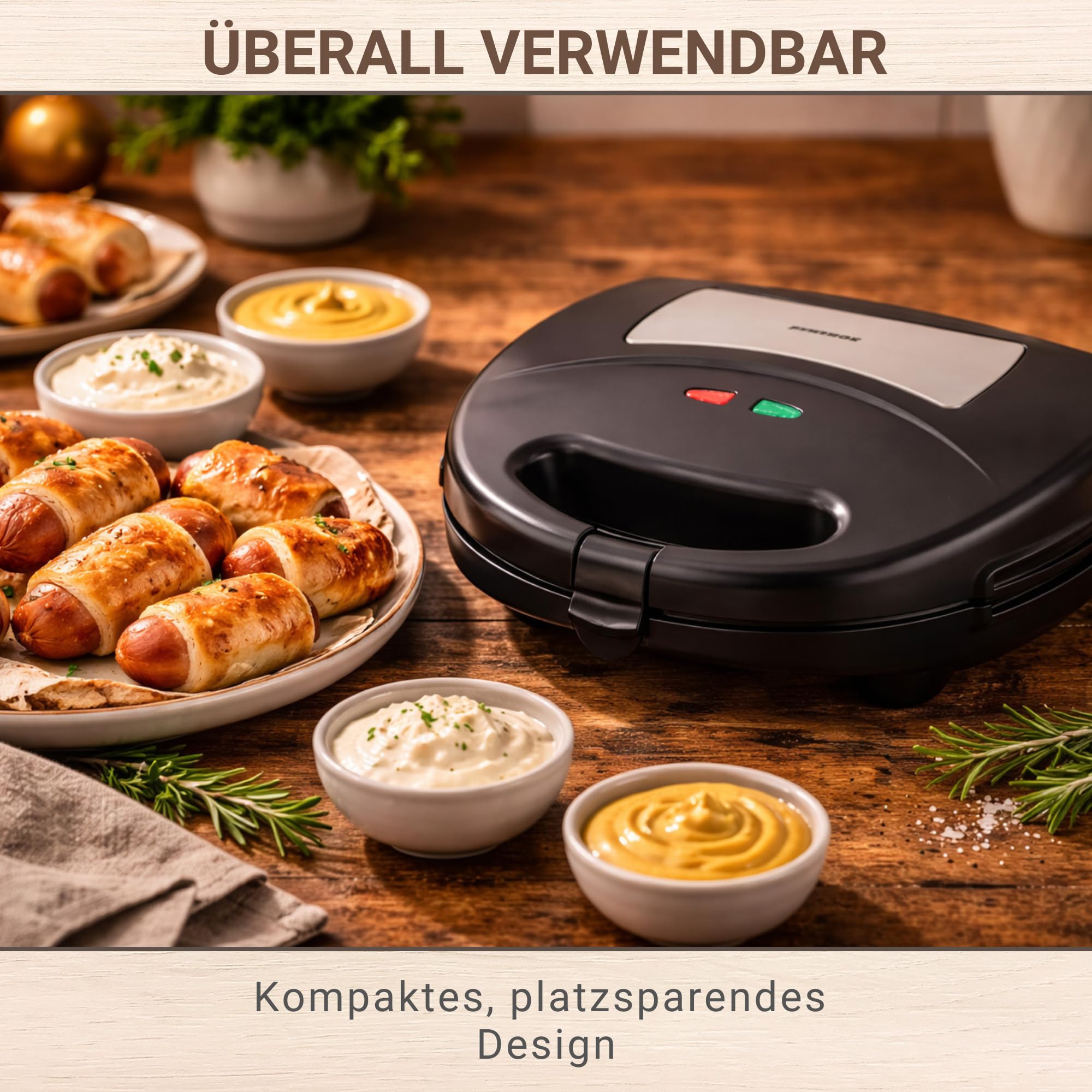 würstchen im schlafrock aufbewahren Syntrox Germany Pigs in a Blanket Maker Chefmaker SM-1300W Pretzel Nugget mit herausnehmbaren Backplatten Badabulle Quinoa: 7 wirklich gute Farbe:Neonpink