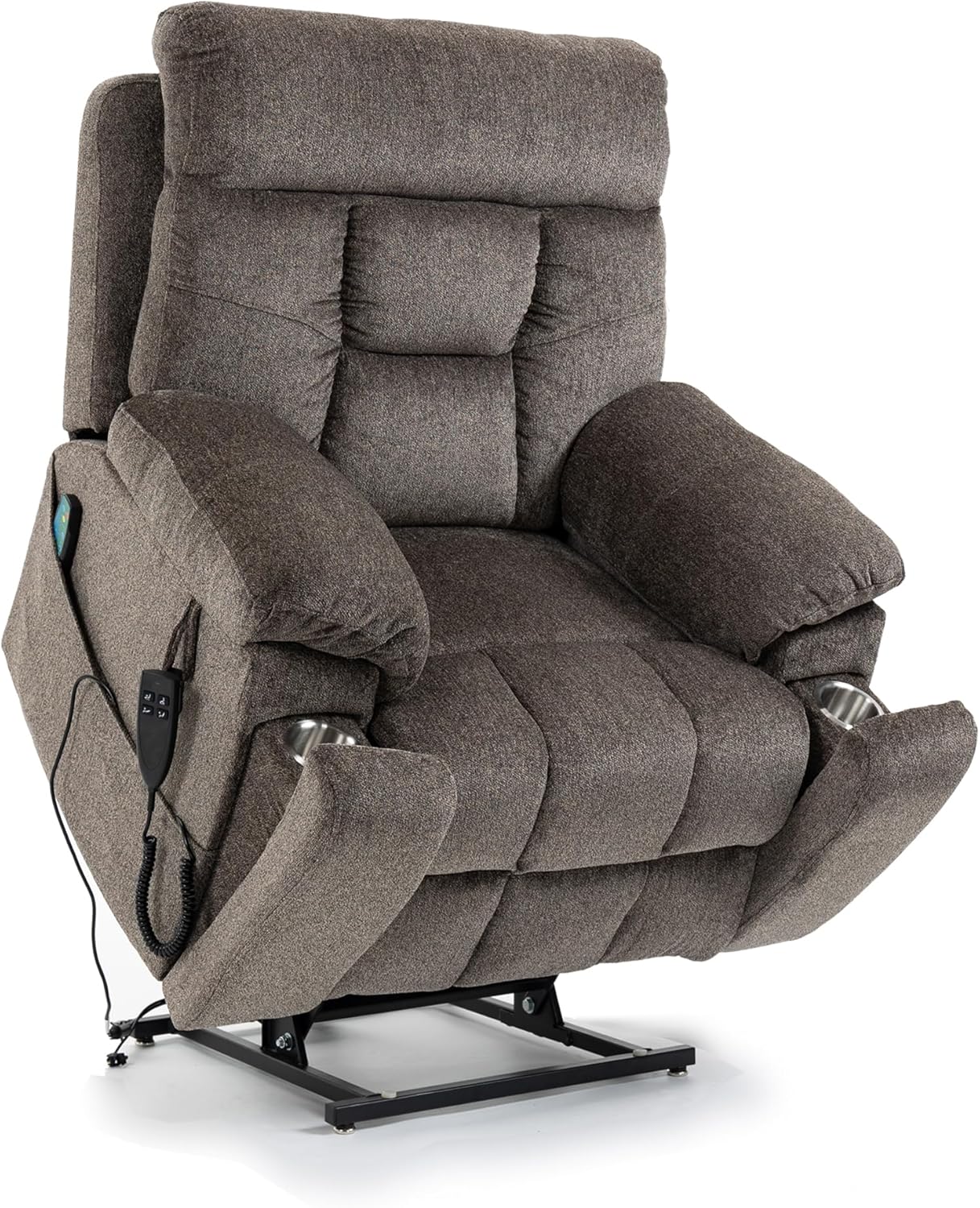 Recliner Chair Lay Flat Infinite Position Dual Motor Stand