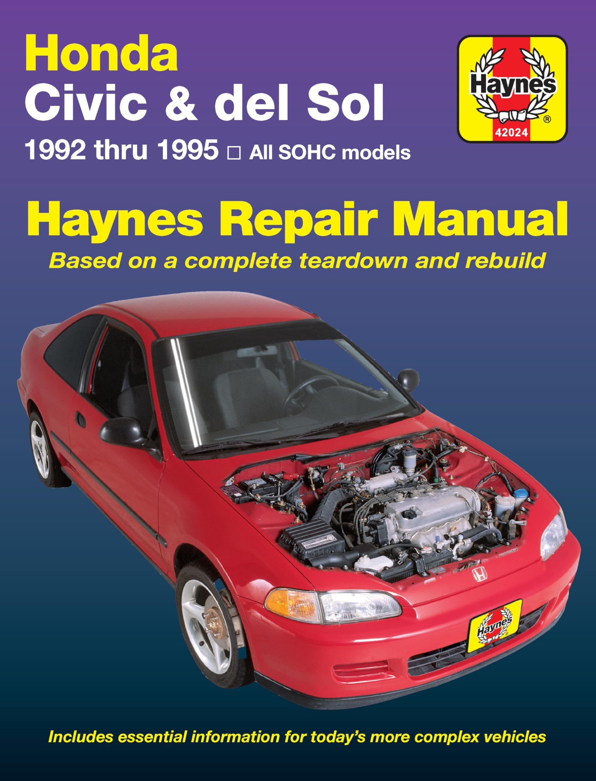 Honda Civic & Del Sol (92 - 95) (Haynes Manuals)