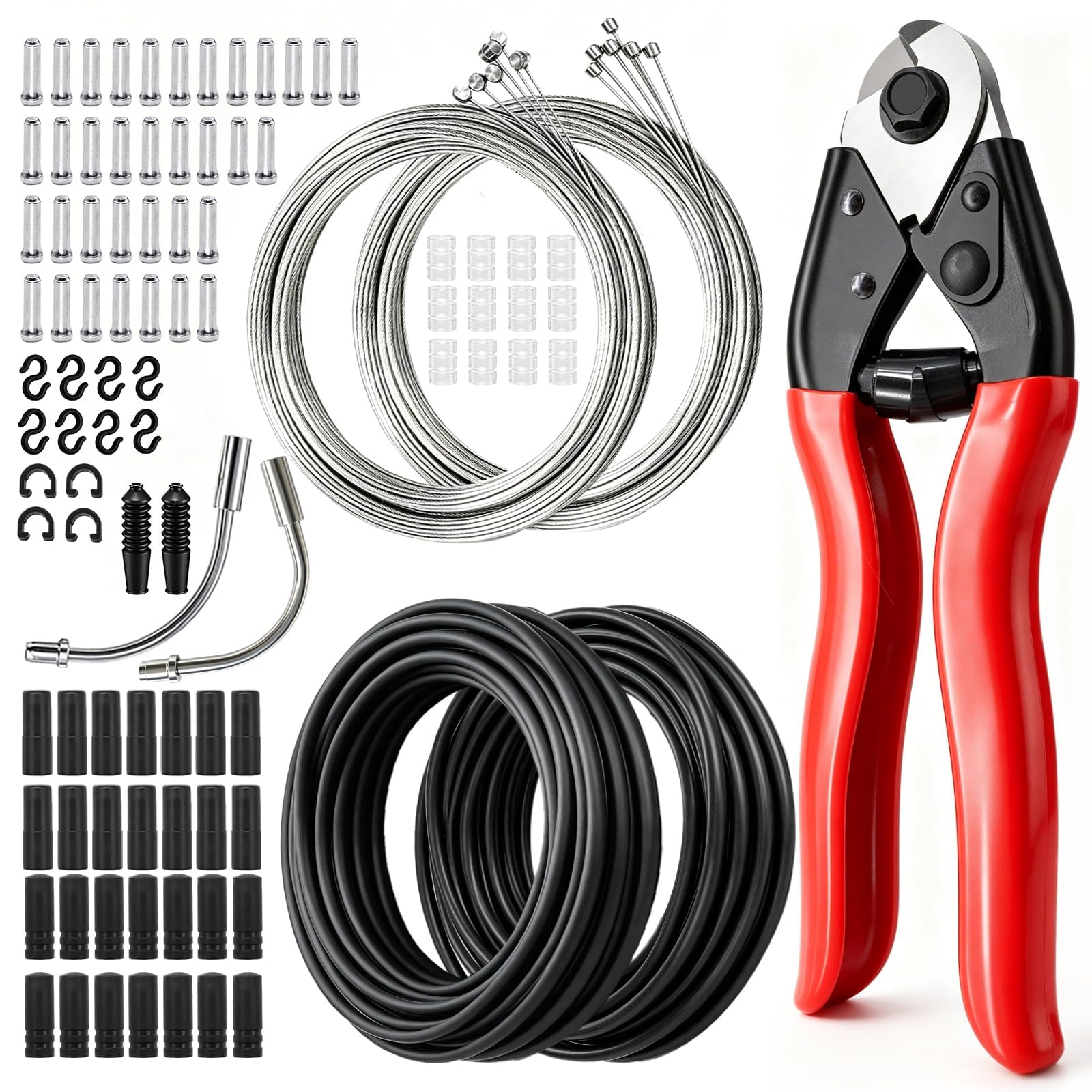 mankk Universal Bike Cable Cutter,Bicycle Brake Cable and Shift Cable,Bicycle Shift Derailleur Cable &amp; Brake Cable Housing Kit