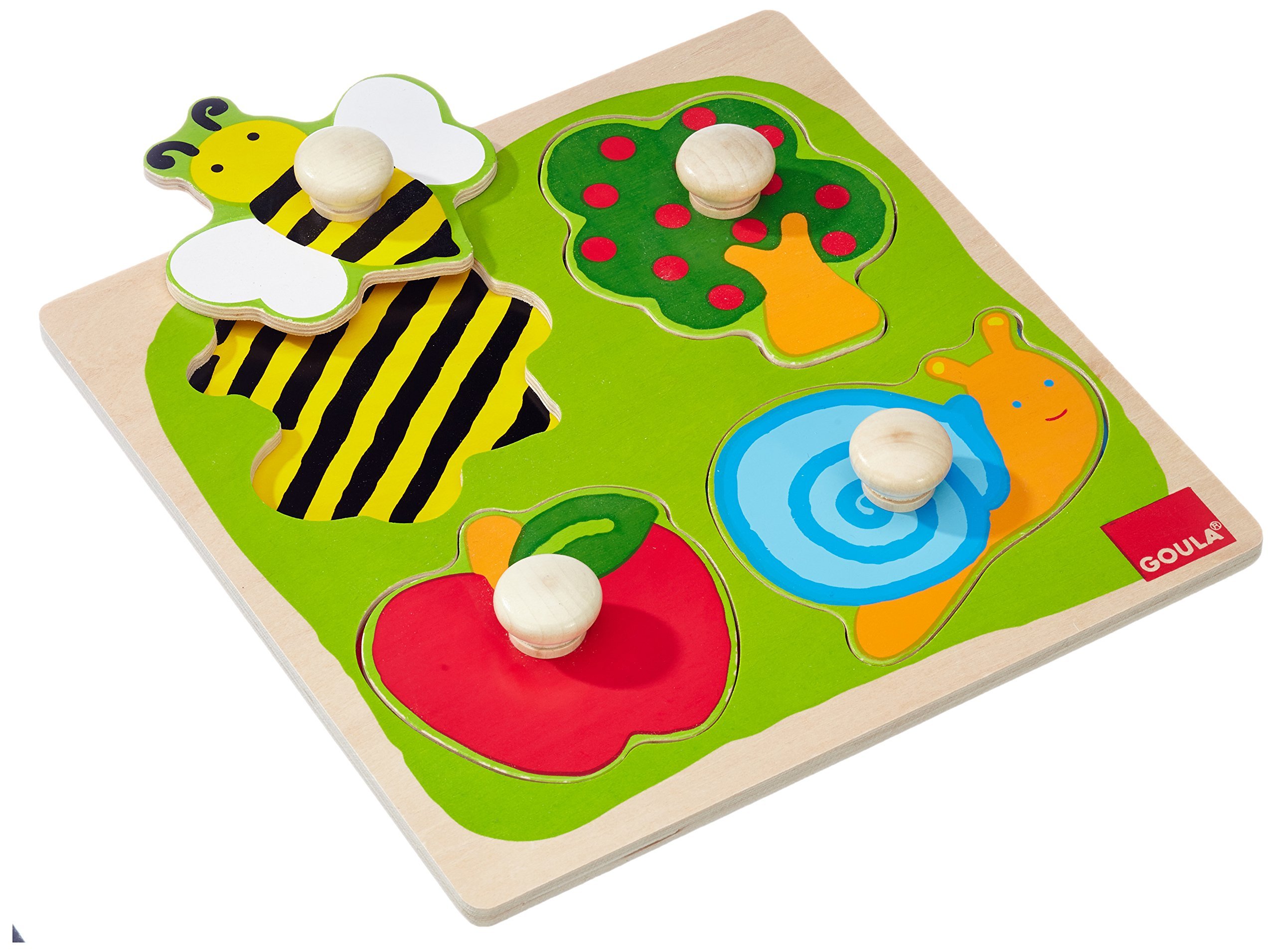 Jumbo Goula D53010 Countryside Wooden Peg Puzzle