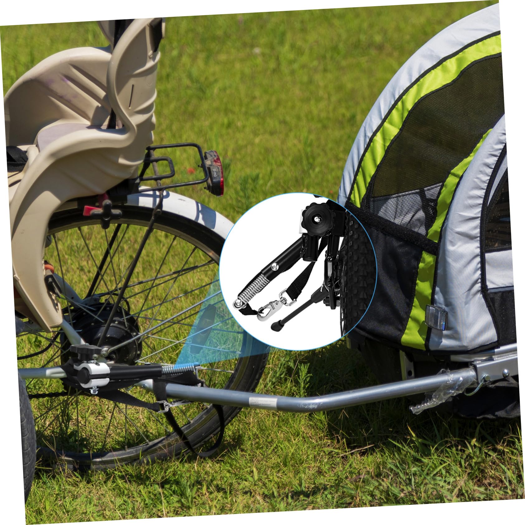 Fahrradkupplung Anhängerverbinder aus Robustem Material Fahrradrahmenadapter für Runde Rohre 19–32mm Universelle Anhängerkupplung für Standard und E-Bikes Fahrradzubehör