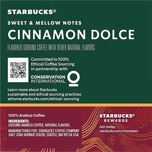 Vista 362 de Starbucks - Café molido tostado oscuro italiano, 100% Arábica, 18 onzas