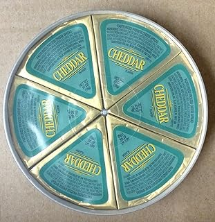 One - 4.02oz Dairy Food USA Cheddar Wheel Cheese Wedges