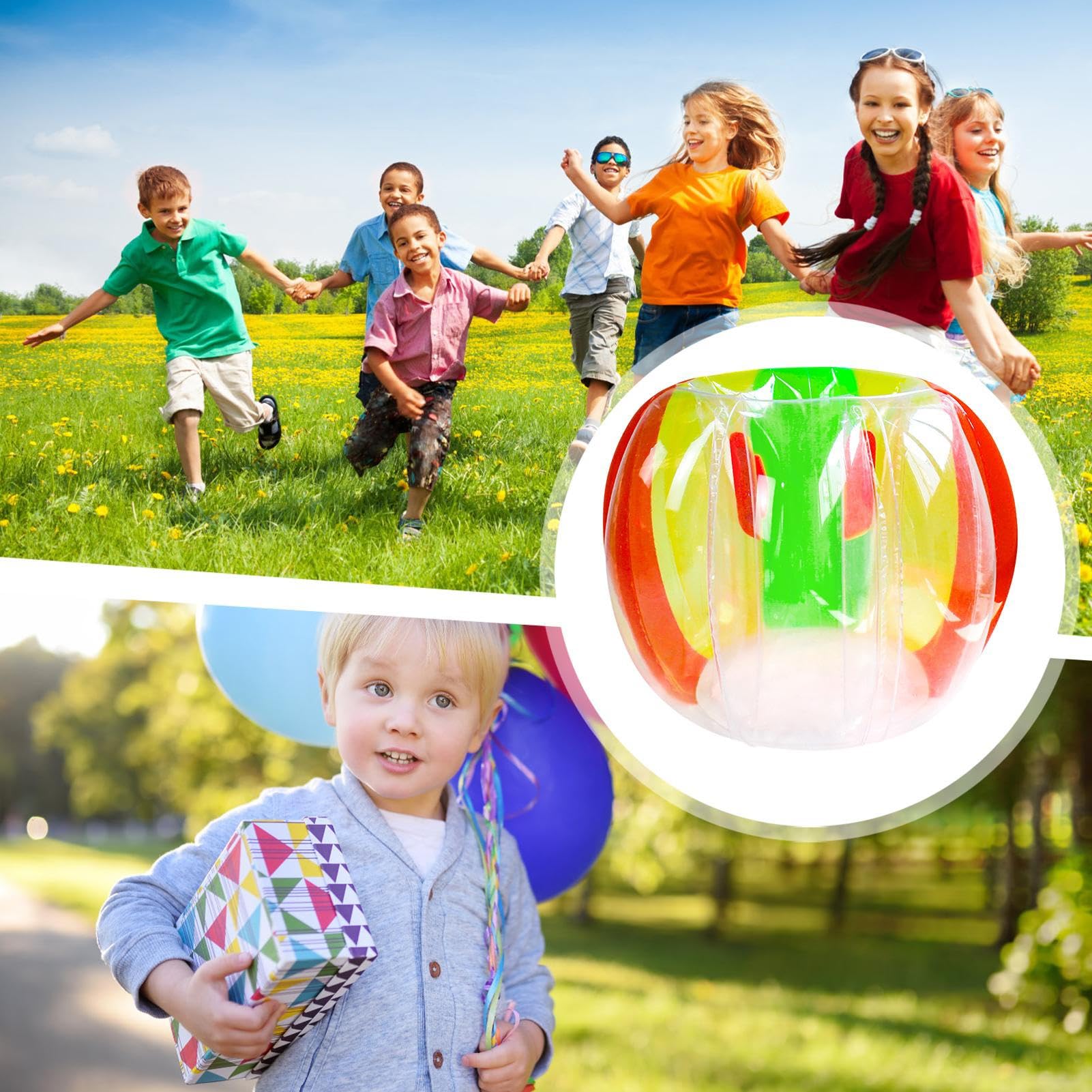 Generico Paraurti gonfiabili per il corpo, palline gonfiabili per bambini | Sumo Ball Paraurti Palla per criceti umani - Giochi di all'aperto Gioca a giocattoli, Bubble House estiva, palline sicure