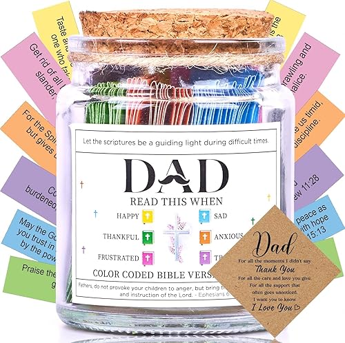 Bible Verse Jar for Dad – 92 Scriptures for Encouragement