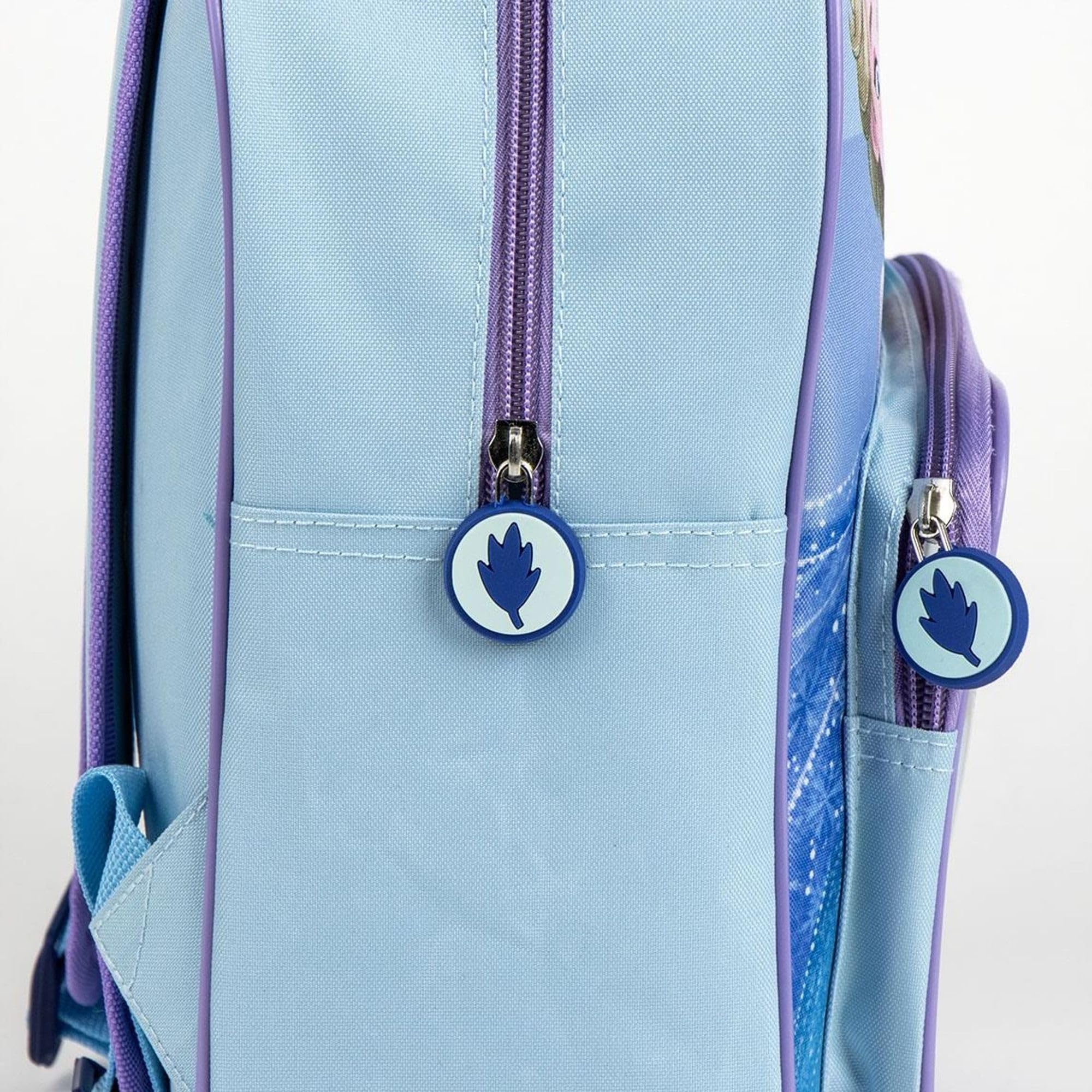 Mochila Frozen Elsa Anna y Olaf Original Disney con Diseño de Invierno y Personajes | Mochila Frozen Infantil Grande Preescolar Primaria Niñas Ligera y Resistente