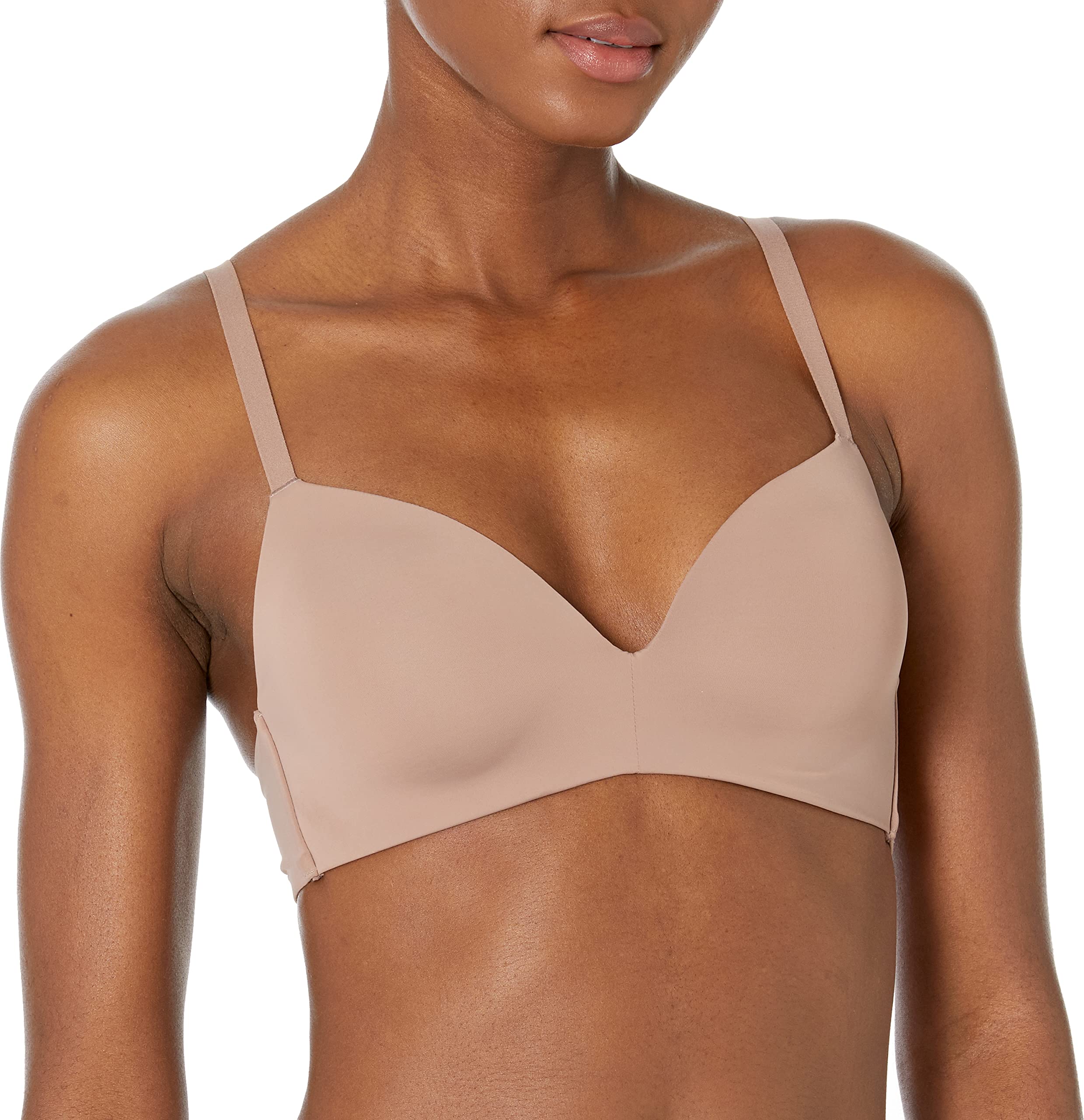 Amazon Essentials Reggiseno Leggermente Foderato Senza Ferretto Donna, Pacco da 2
