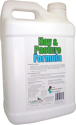 Miniatura 6 de Fórmula de heno y pastos de GS Plant Foods, fertilizante orgánico para pastos con ácido húmico y ácido fúlvico (5 galones), fórmula de pasto para
