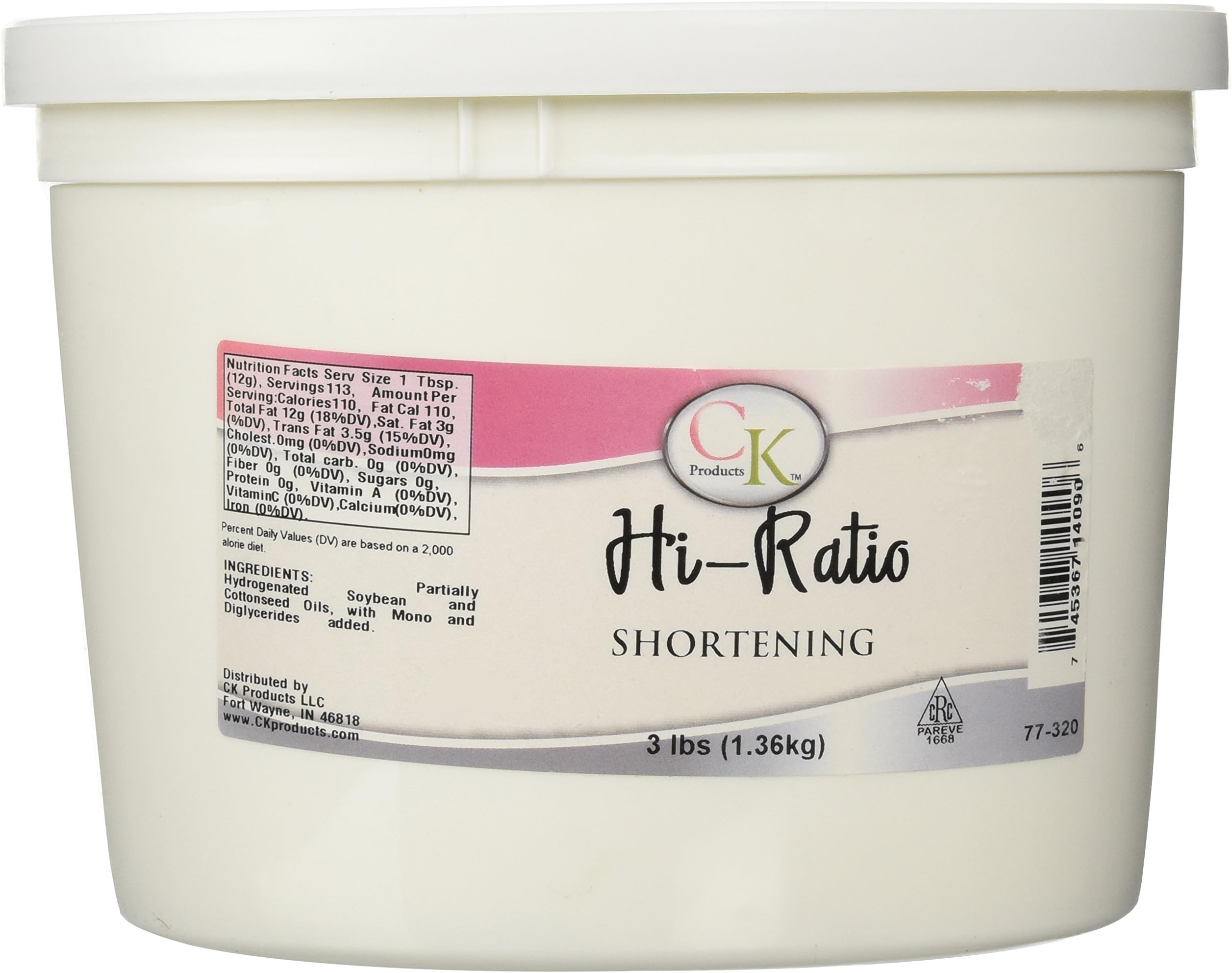 High Ratio Shortening 3 lb.