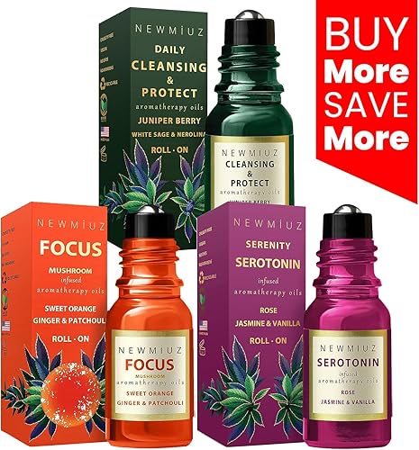 Miniatura 2 de Mezcla de aceites esenciales para calmar el estrés, mantener la concentración y la migraña proporcionando más comodidad para tu mente y bienestar.