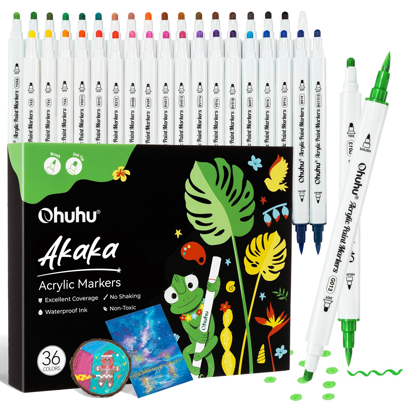 Ohuhu Acrylic Markers Set - 120 Colors -16 Ohuhu Acrylic Markers Set - 120 Colors -16