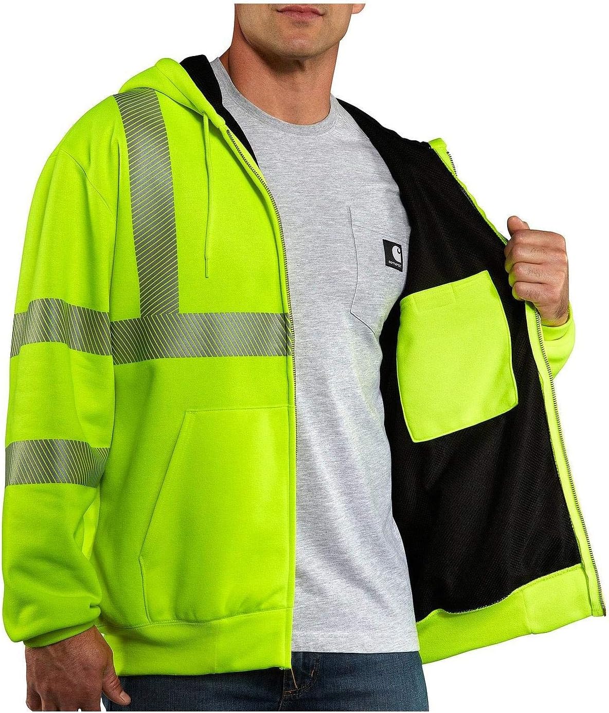 Carhartt Men's Big & Tall High Visibility Class 3 Thermal Sweatshirt