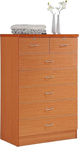 Miniatura 8 de Hodedah - Cómoda HI70DR, con cerradura, color caoba Mahogany,Hayedo,Negro -,Cereza,Chocolate,Blanco,https://www.amazon.com/dp/undefined