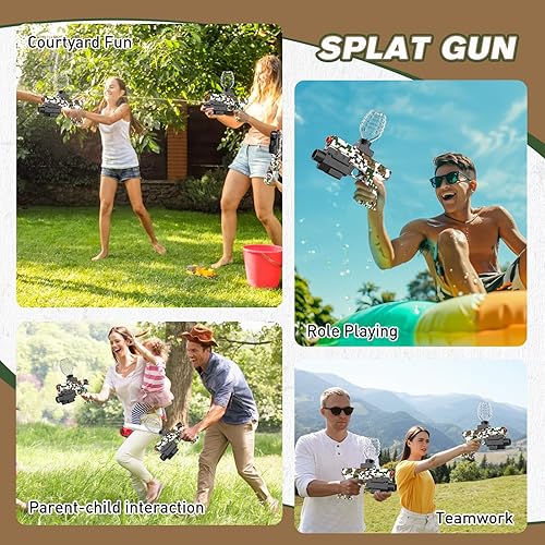 Miniatura 7 de Pistola eléctrica de gel  Pistola Orby automática de alta velocidad con tolva de carga superior, splat gun de fuego rápido para adolescentes y