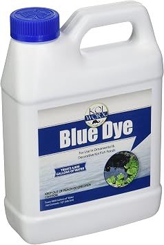 Koi Worx Decorative Pond Colorant, 32 Ounce Blue