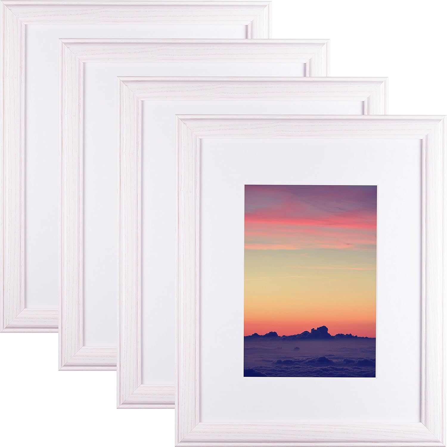 Amazon.de Craig Frames Wiltshire 236 Bilderrahmen, White, Set of 4