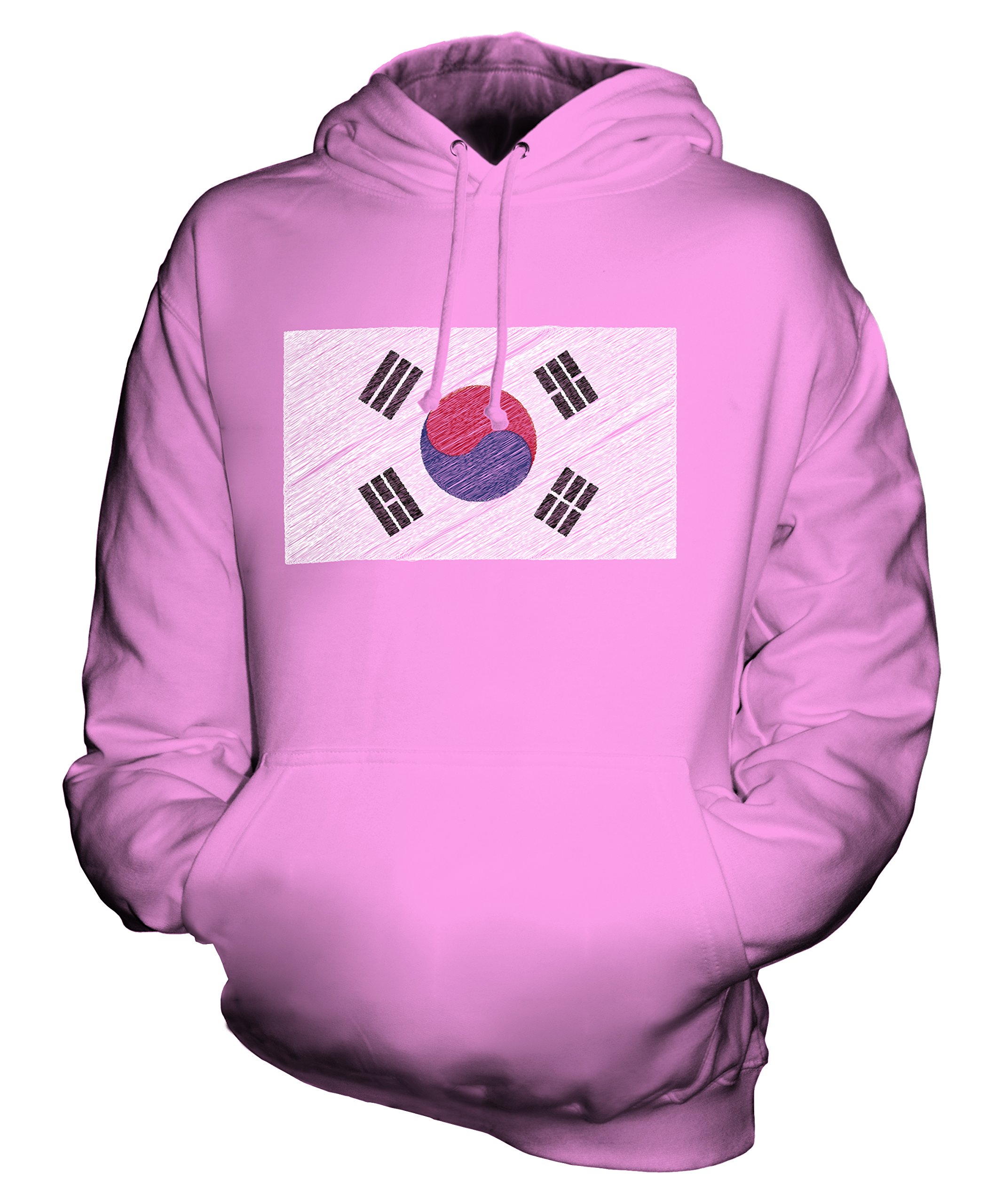 Sweat pull à capuche Corée du Sud aux finitions soignées et imprimé graphique durable