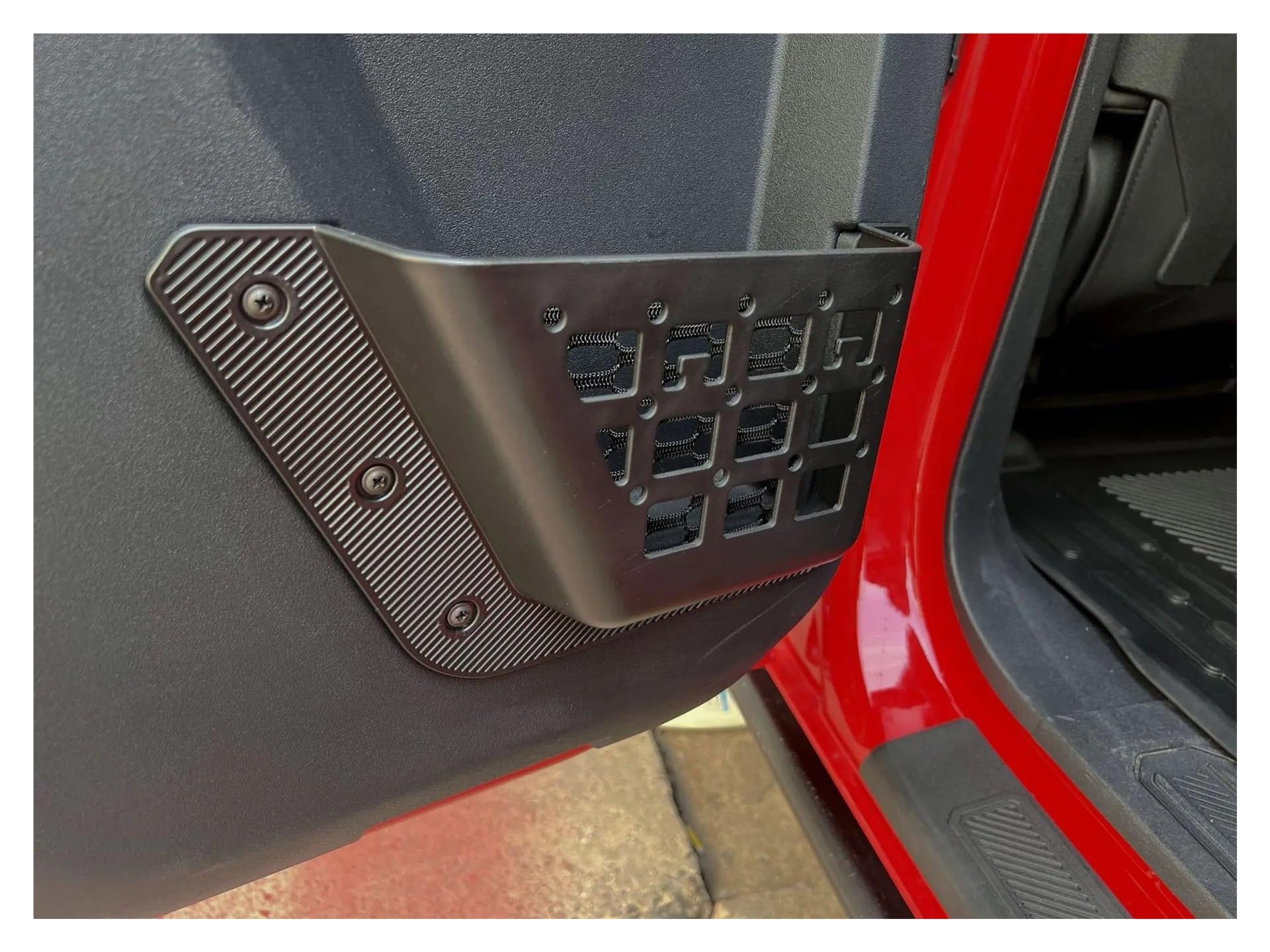 Lhdktee Cargo Cover Increased Door Storage For 2021 2022 For Bronco For Off-road Version Stowing Tidying Box Rear Trunk Parcel Shelf(2piece rear door)