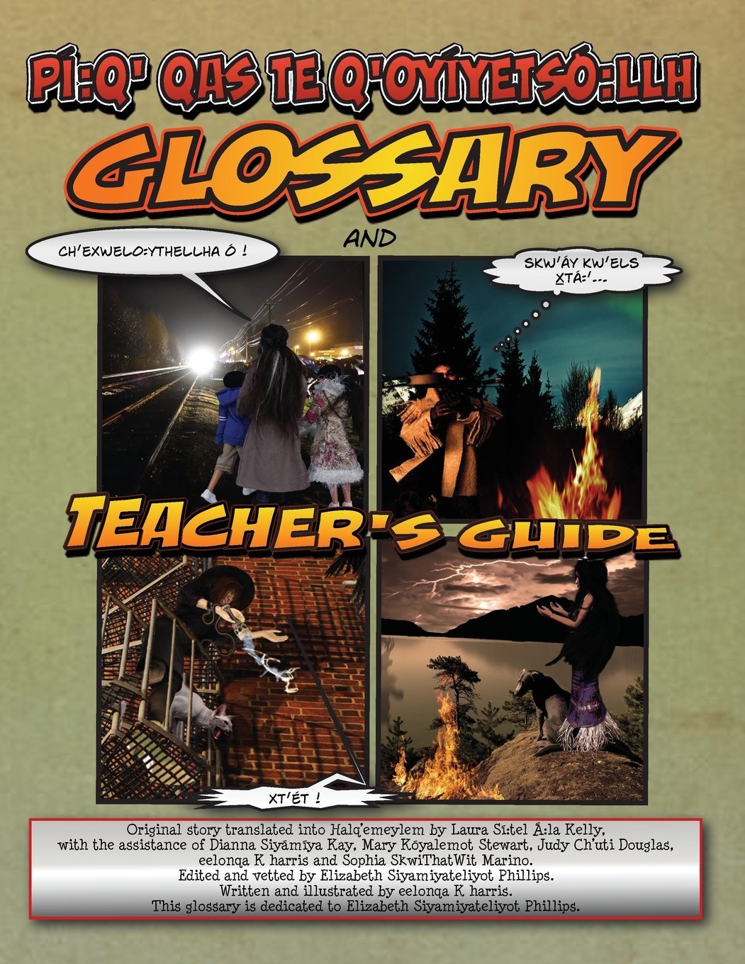 pí:q' qas te q'oyíyetsó:llh Glossary and Teacher's Guide