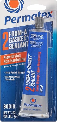 Permatex 80011 Sellador Form-A-Gasket #2 sellador, 11 onzas, 3 oz., paquete de de 1, Azul