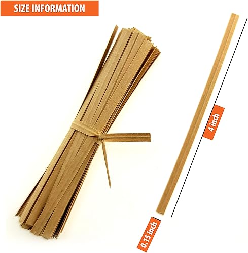 Miniatura 2 de 1000 unidades de 4 pulgadas de papel kraft para bolsas de violonchelo, bolsas de tratamiento, embalaje de regalo, pan, galletas, dulces, tartas