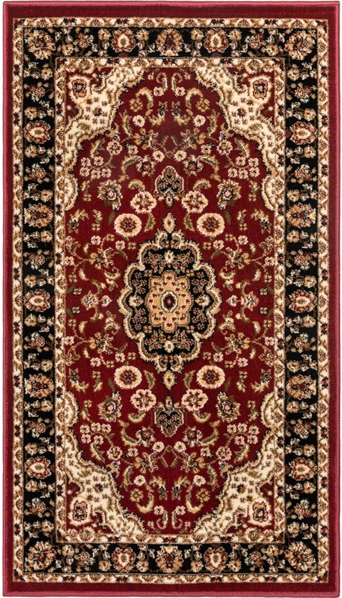 Well Woven Barclay Medallion Kashan Red Traditional 2'3" X 3'11" Area Rug