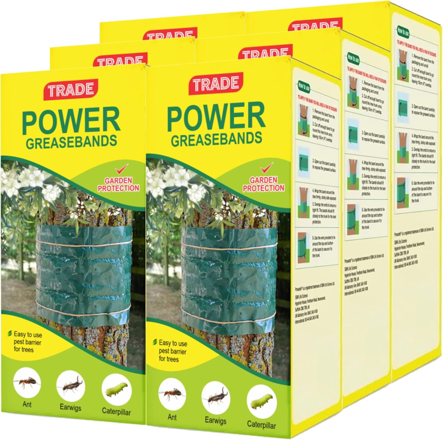 Trade Power Grease Bands 5 M PesticideFree Insect Repellent For