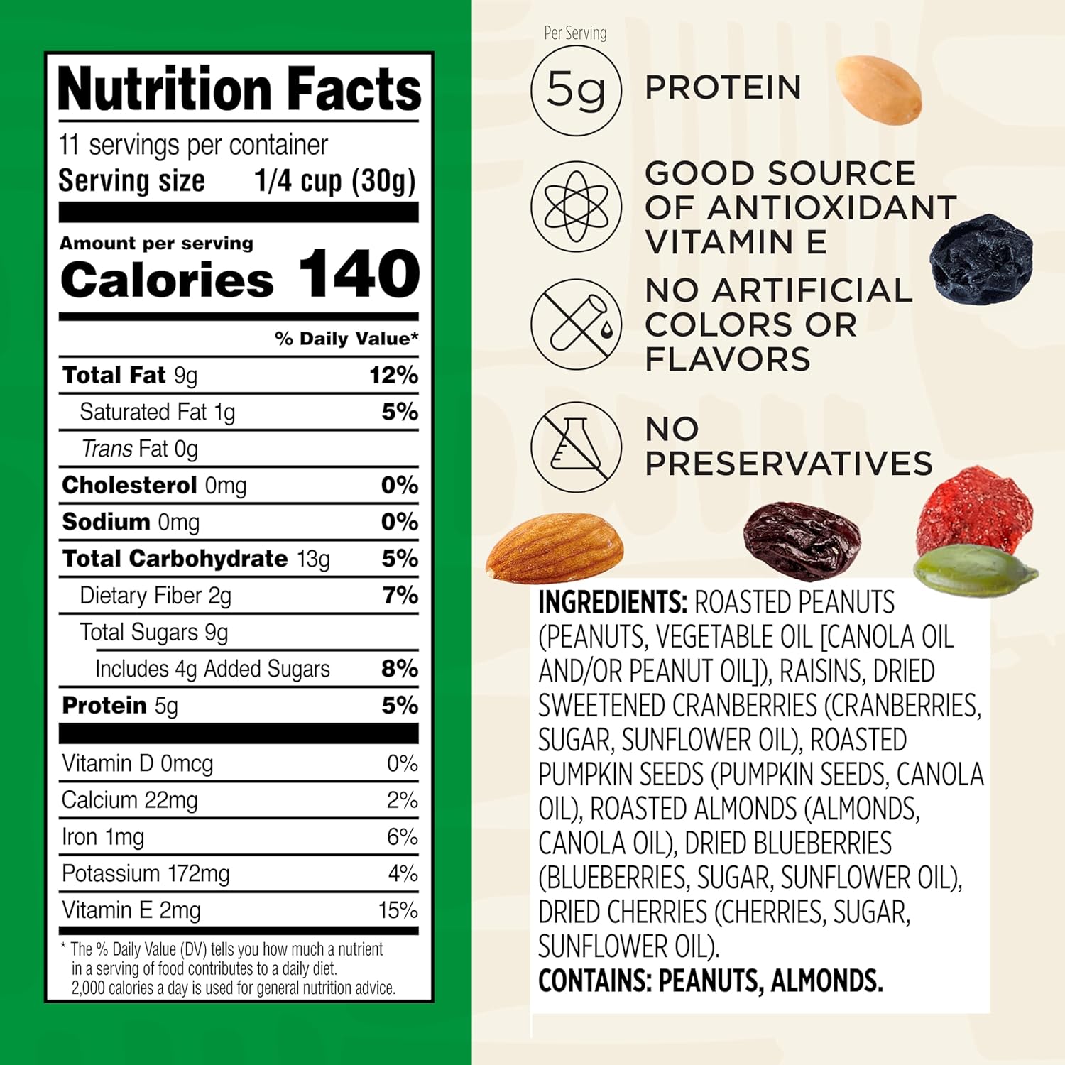 Snak Club Antioxidant Trail Mix, 12 Ounce (Pack of 6)