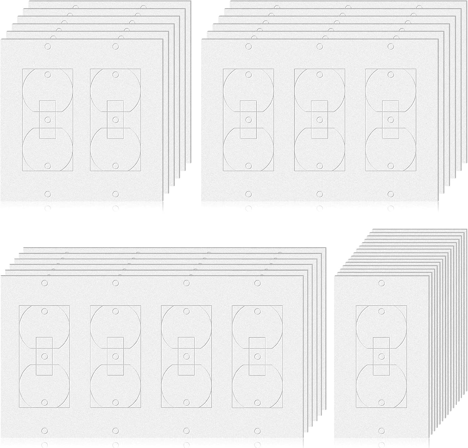43 Pack Wall Plate Insulation Gasket Without Adhesive Foam Outlet