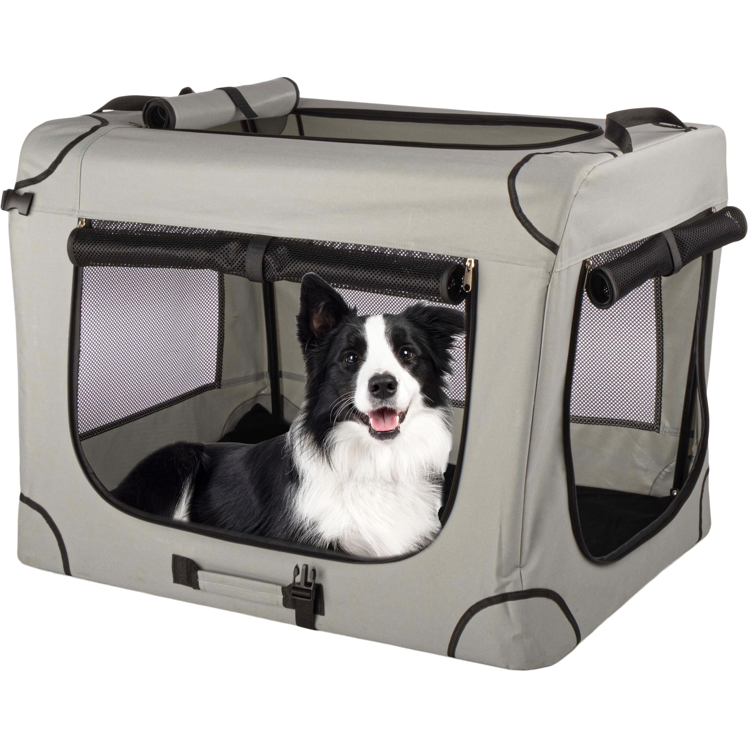 Amazon.com : Soft Dog Crate - 32x23.25x23 Collapsible Dog Crate