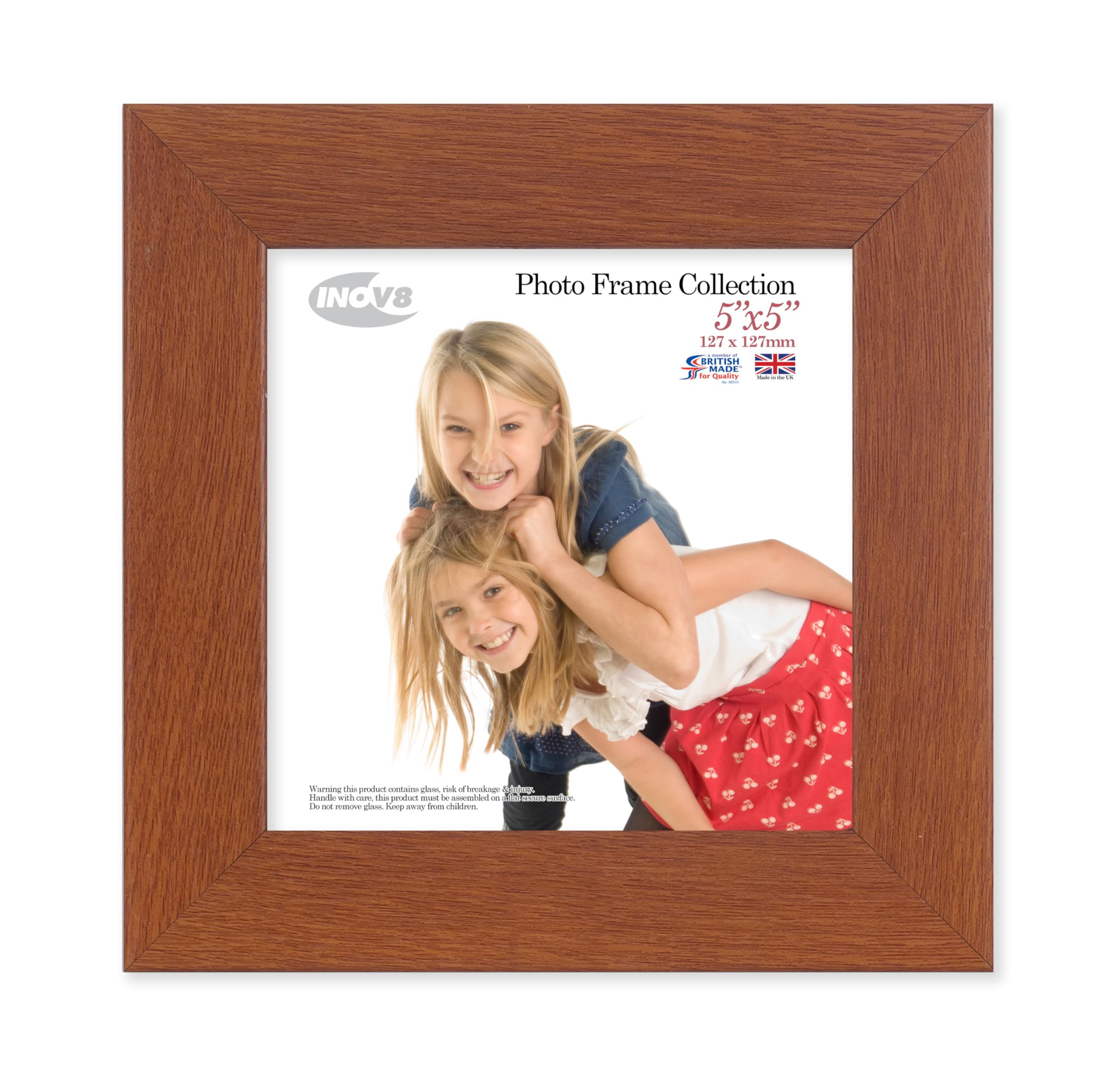Inov8 Golden Oak Framing Photo Frame, 5X5 Inch