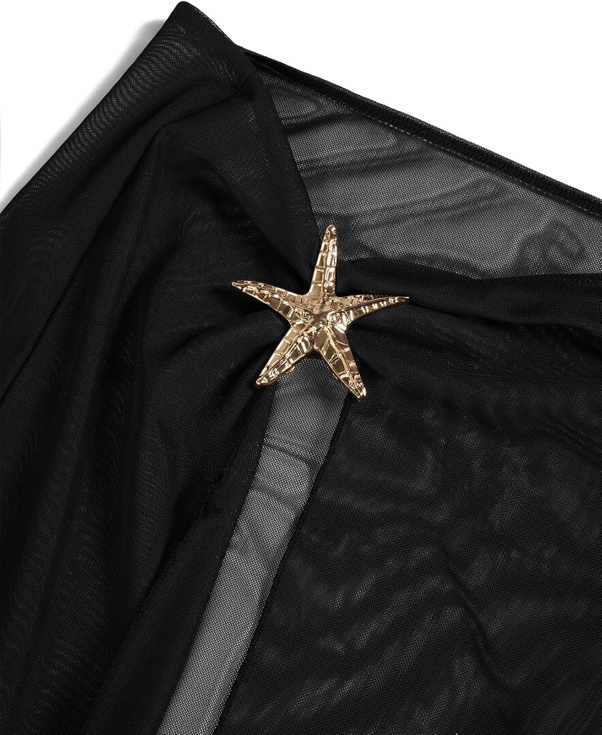 Womens One Piece Swimsuits with Cover Up Halter Backless Summer Beach Vacation Party Sexy V Neck Starfish Bathing Suit